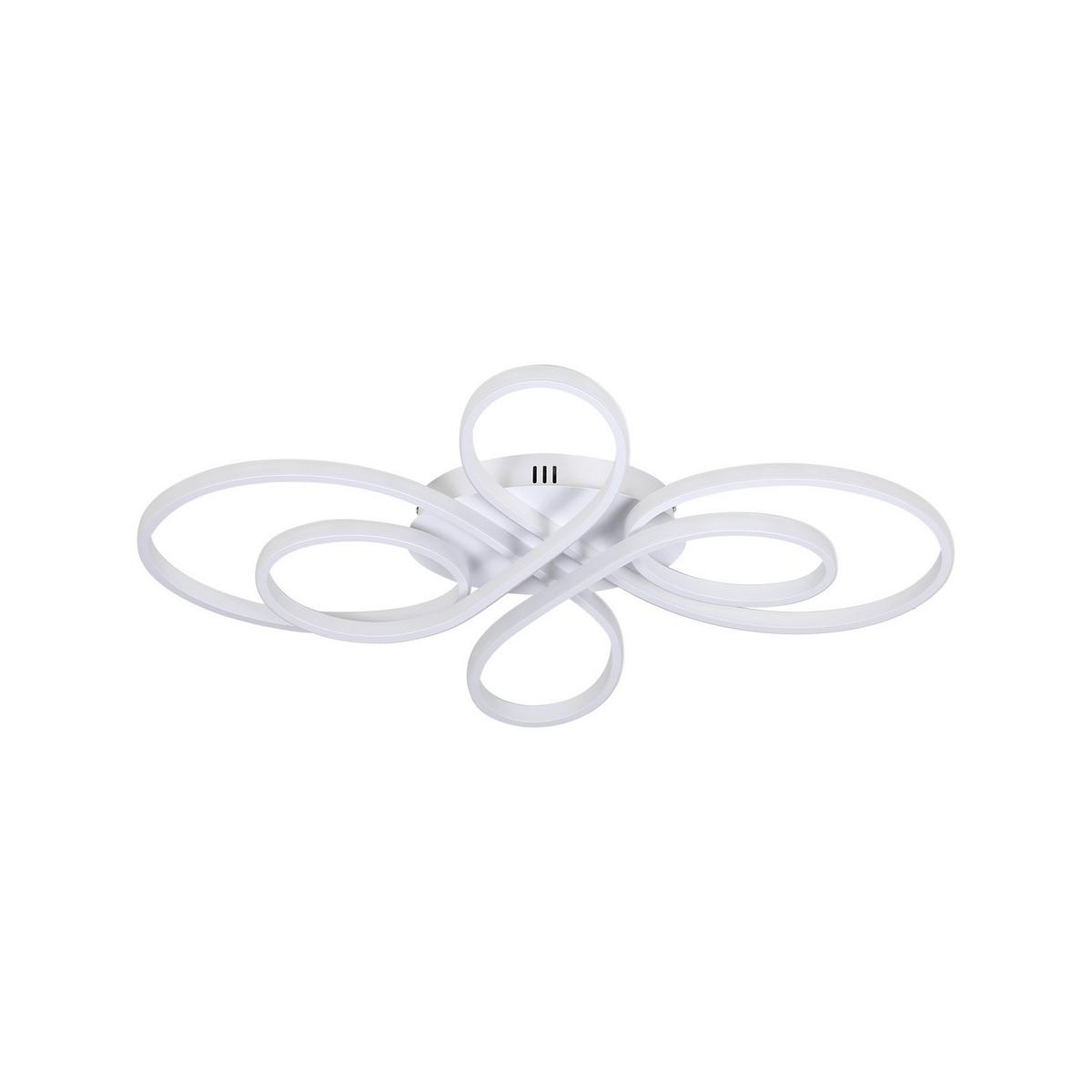 LED-DECKENLEUCHTE Alaric 100/58/9 cm - Weiß, Metall (100/58/9cm) - Nettlife