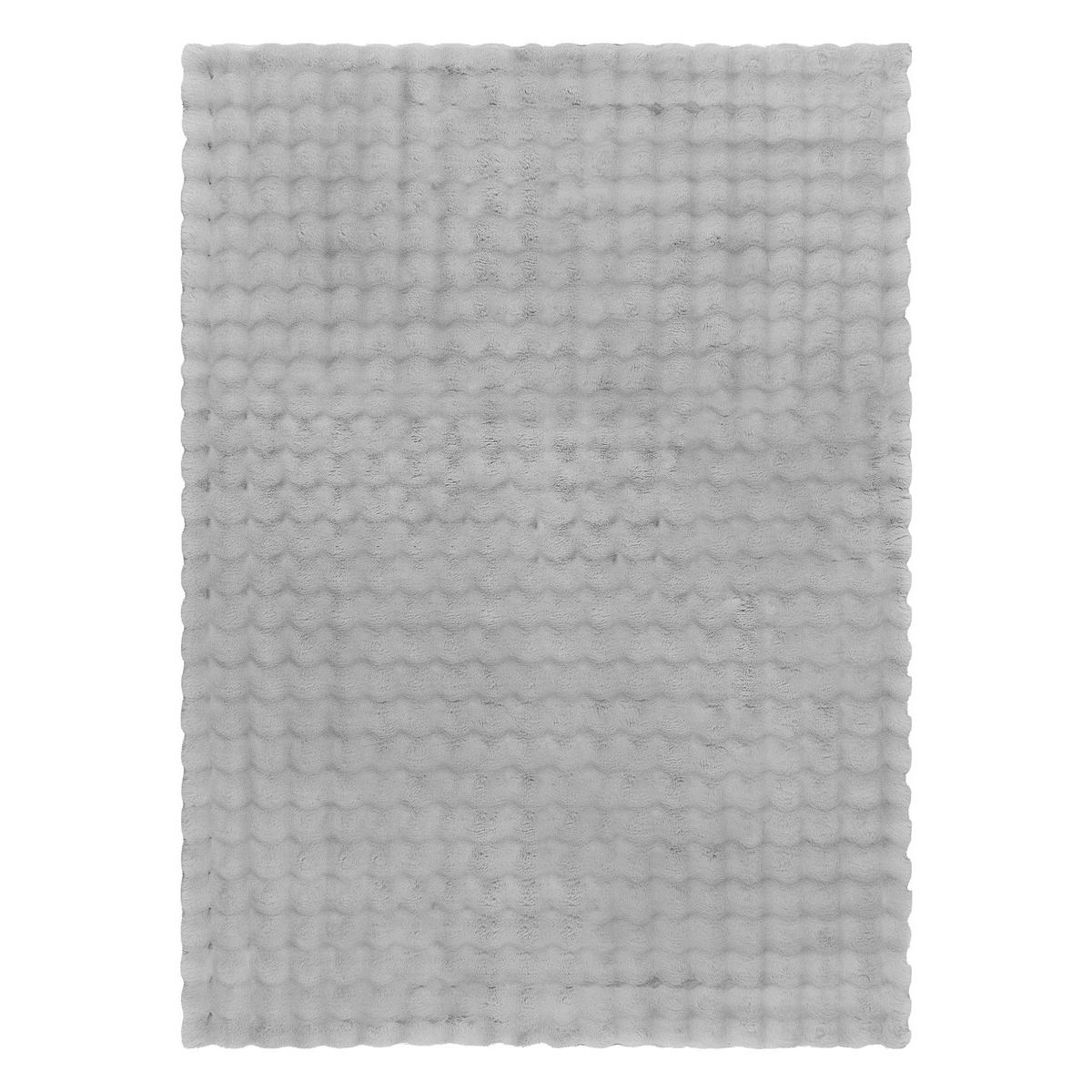 TEPPICH Bubble 60/100 cm - Silberfarben, Textil (60/100cm) - rugsX
