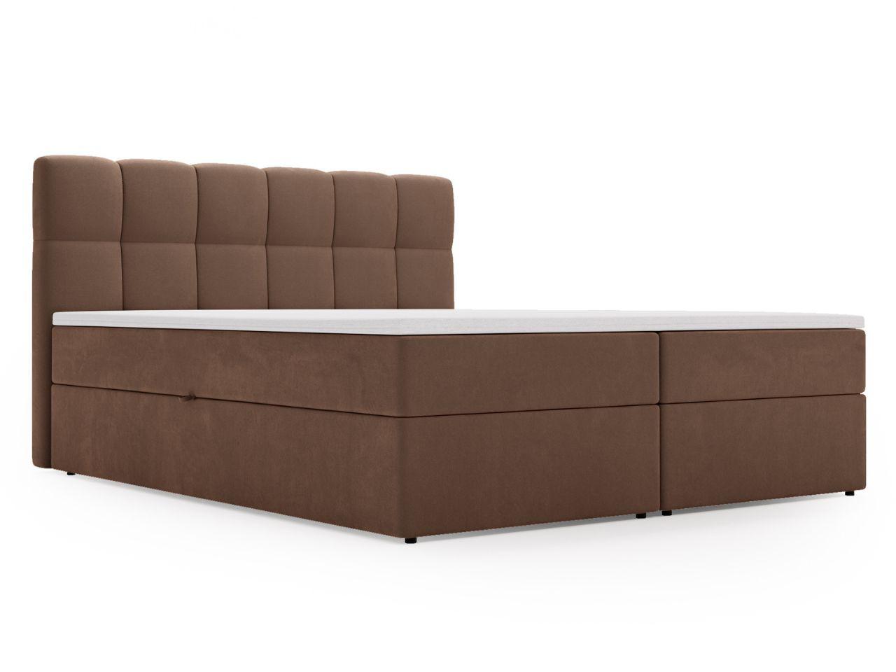 BOXBETT Maison 160x200 Braun - Braun, Holz/Textil (160/200cm) - Graingold