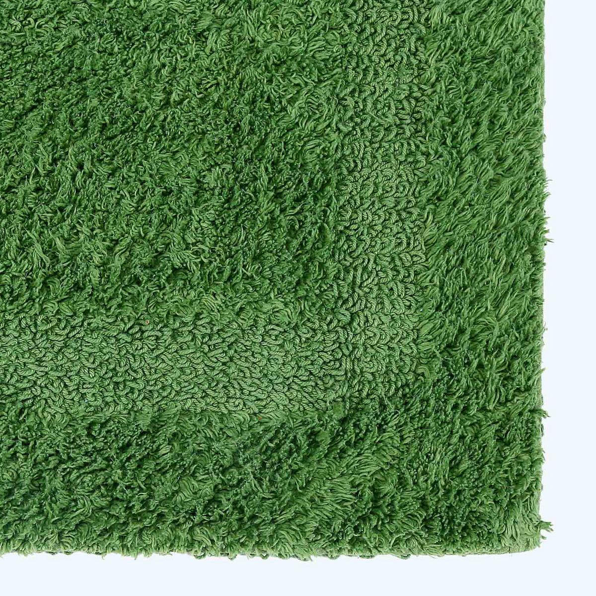 BADEMATTE 40/100 cm, 100% Baumwolle, wendbar - Smaragdgrün, Textil (40/100cm) - Homescapes