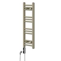 HANDTUCHHEIZKÖRPER elektrisch 300 x 800 mm Beige Badheizkörper gerade mit Seitenanschluss mit Heizstab 300W - Beige, Metall (30/80/3cm) - LuxeBath
