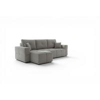 ECKSOFA Denise Mit Schlaffunktion - Grau, Holzwerkstoff/Textil (250/148cm) - Fun Möbel