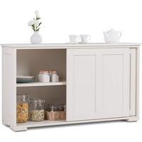 SIDEBOARD Beige - Beige, Holz (107/60/33cm) - COSTWAY