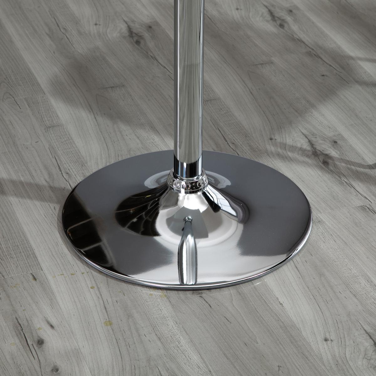 BARTISCH Höhenverstellbar Stehtisch mit Drehbar Tischplatte für Wohnzimmer - Weiß, Holzwerkstoff (60/60/91cm) - HOMCOM