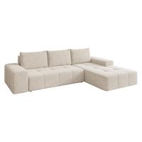 ECKSCHLAFSOFA Tonseo L, Seite: Rechts - Schwarz/Naturfarben, Holz/Kunststoff (275/173cm) - MIRJAN24