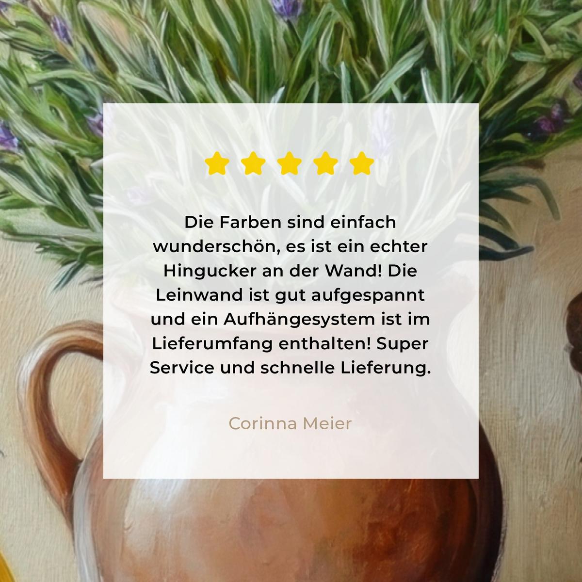 LEINWANDBILD Lavendel - Brot - Stilleben Deko Wohnzimmer 20x30 cm - Flieder, Textil (20/30cm) - MuchoWow