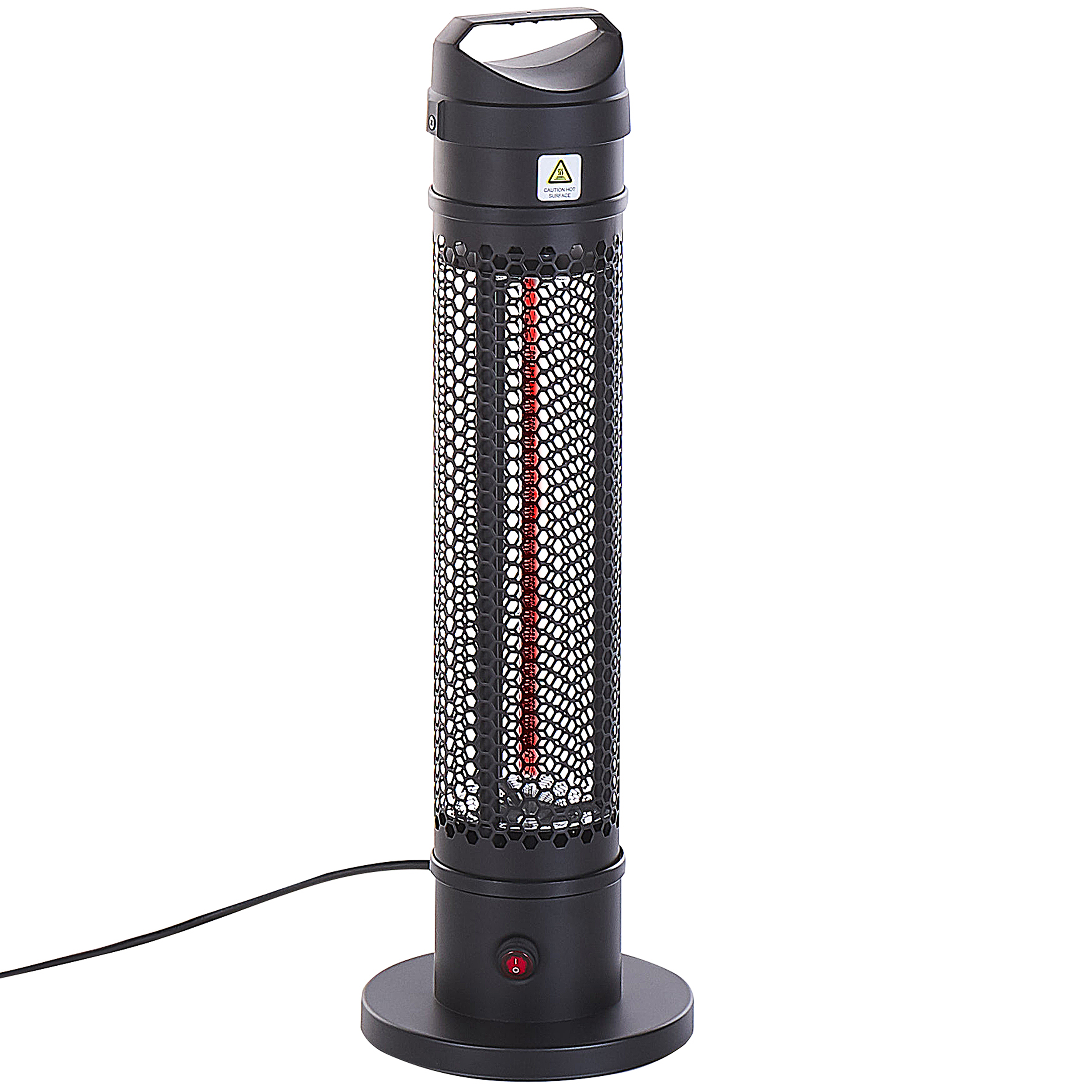 TERRASSENSTRAHLER Schwarz Krakatoa - Schwarz, Metall (20/62/20cm) - Beliani