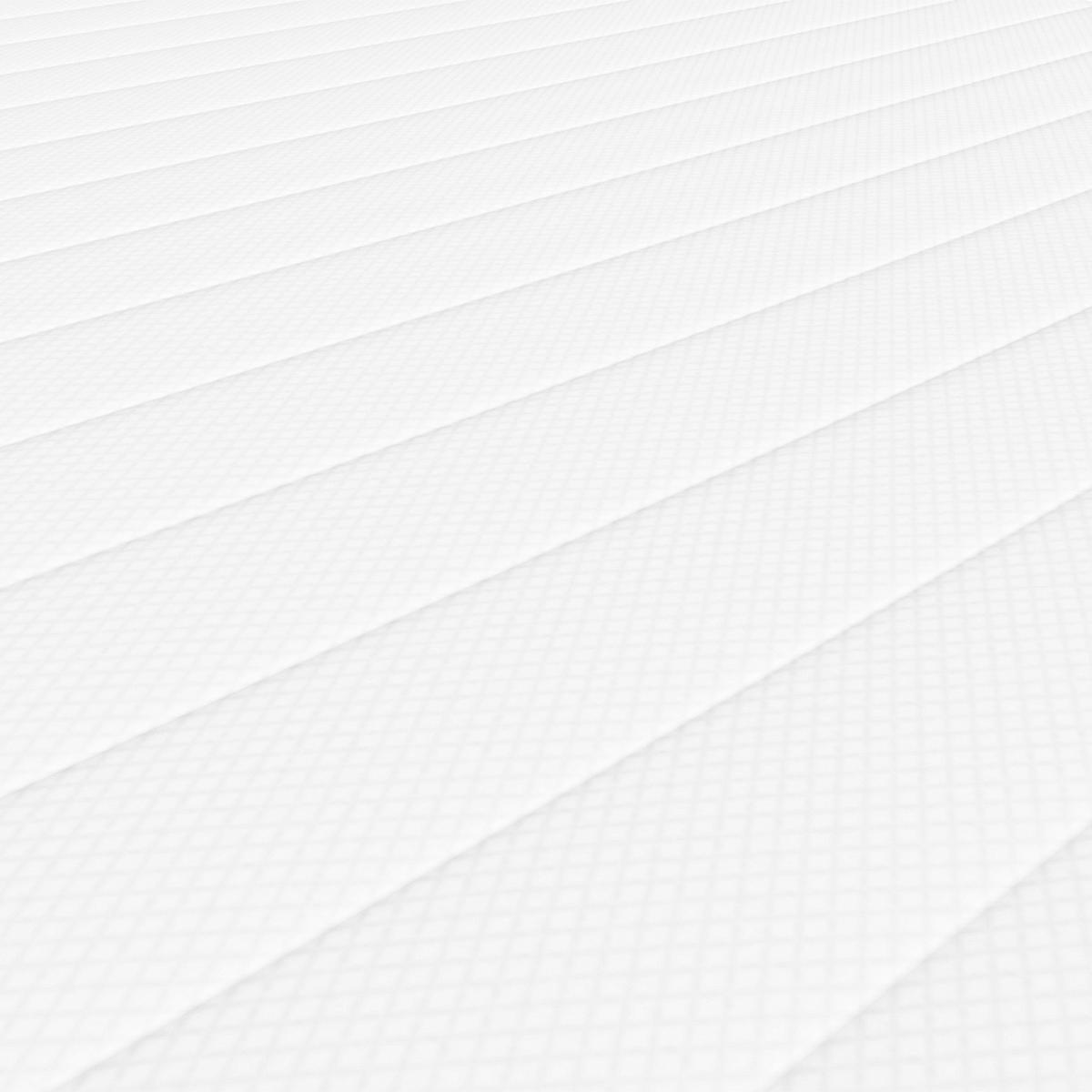 MATRATZENTOPPER aus komfortablem Gelschaum 80X190 cm - Weiß/Grau, Textil (80/190cm) - Schlaftroll
