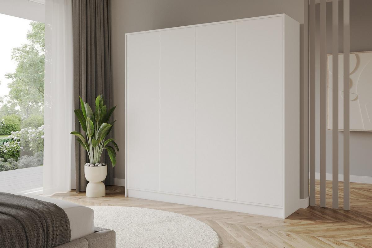 KLEIDERSCHRANK - GALA - 200 - Weiß - Weiß, Holzwerkstoff (200/200/51cm) - ALTDECOR