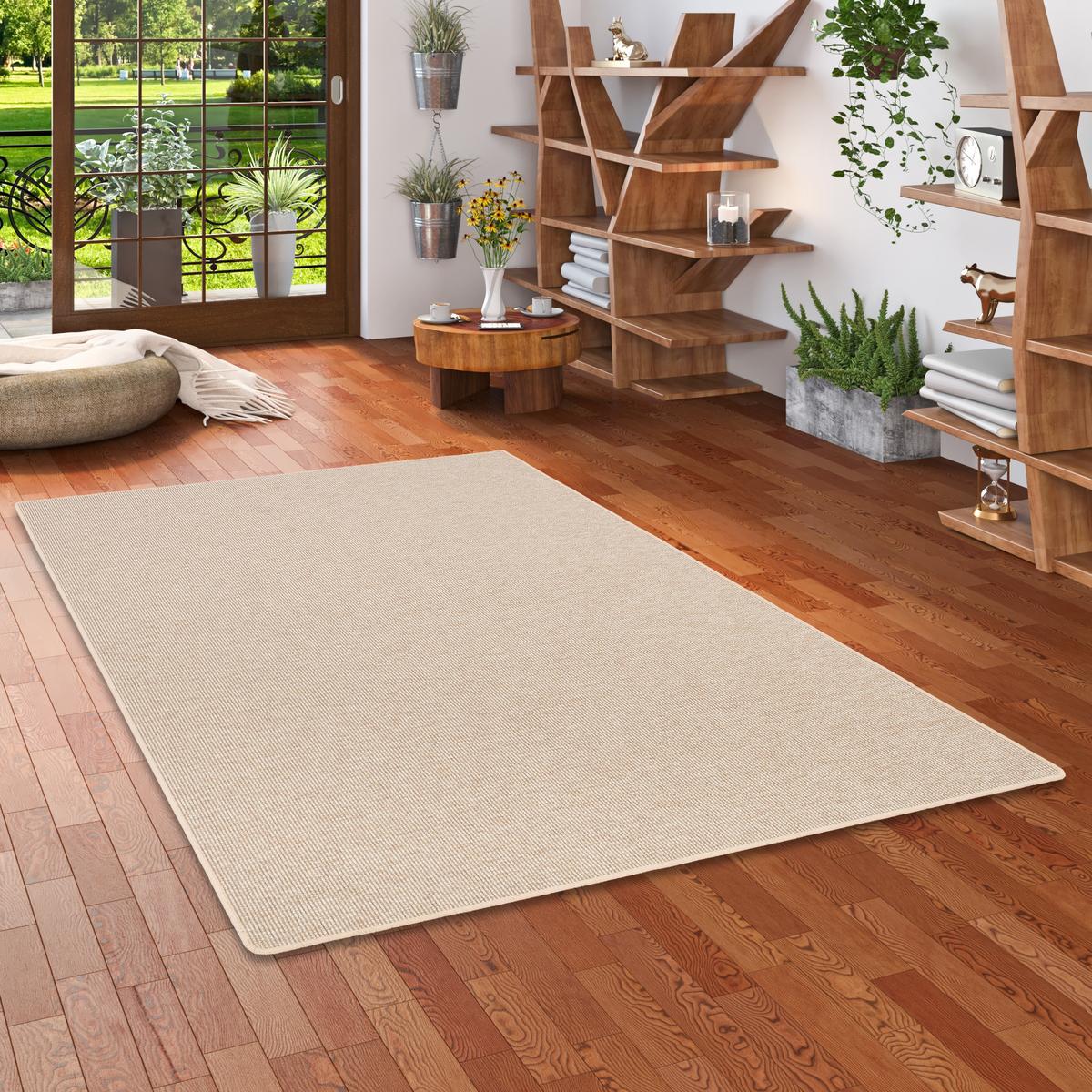 NATUR SISAL-OPTIK TEPPICH TAFF - Honig, Textil (200/250cm) - Snapstyle