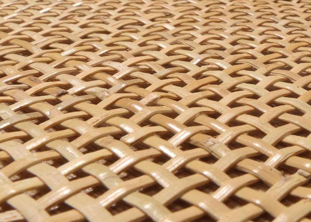 RATTAN-SCHUHKIPPER Schwarz - Schwarz, Holz (120/127/24cm) - MCW
