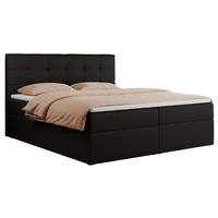 BOXBETT CENTO 200/200 Schwarz Kunstleder - H4 - Schwarz, Holz/Textil (200/200cm) - MKS
