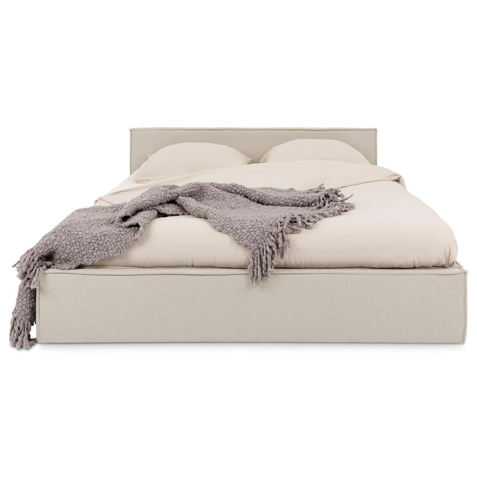POLSTERBETT PESARO 140X200 CM - Beige, Textil (140/200cm) - IDIMEX