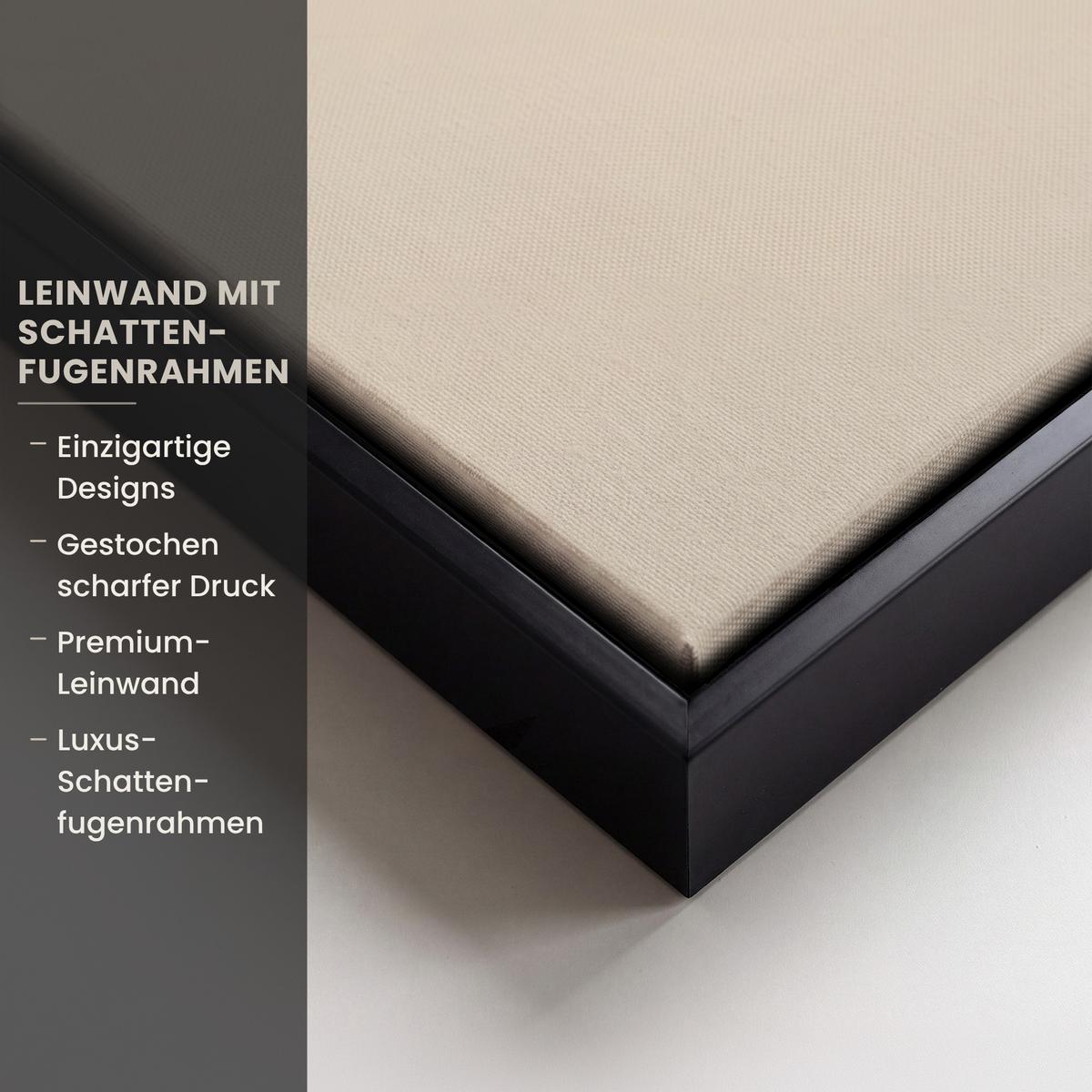 LEINWAND Bilder mit Rahmen - Sonnenlicht - Löwenzahn - Botanisch - Blumen - 140x90 - Creme, Textil (140/90cm) - MuchoWow