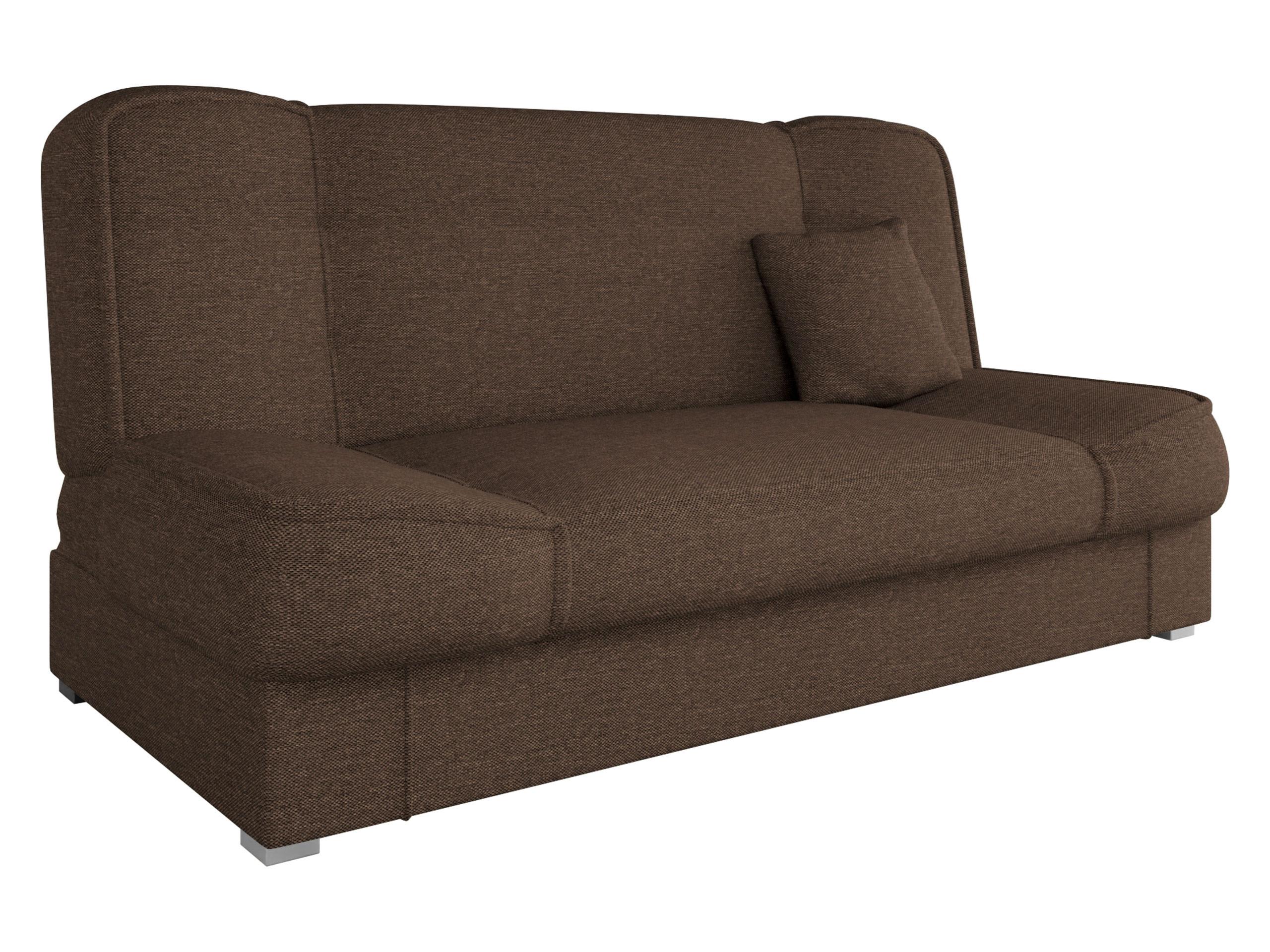 SCHLAFSOFA Gabi - Silberfarben/Braun, Holz/Kunststoff (175/80/80cm) - MIRJAN24