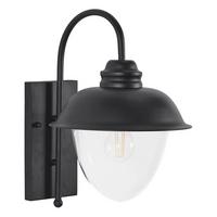 AUSSENWANDLEUCHTE Schwarz Banka - Schwarz, Metall (36/42/20cm) - Beliani