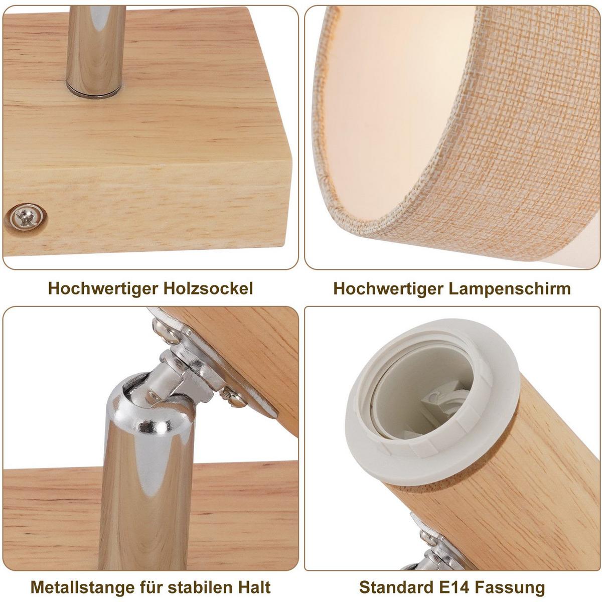 DECKENLEUCHTE FORMEL II 13/21/13 cm - Braun, Textil (21/13/13cm) - Nettlife