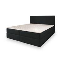 BOXBETT PELLIO 180x200 cm mit Matratze und Topper - Schwarz - Schwarz, Holz (180/200cm) - MASSENO