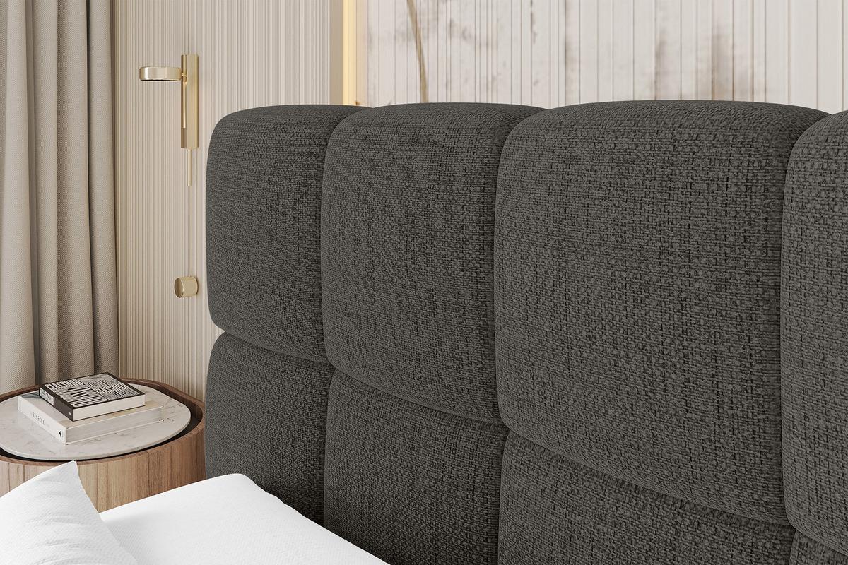 BOXBETT - AURI-H4 - 200x200 Grau Aragon - Graubraun, Holzwerkstoff (200/200cm) - ALTDECOR