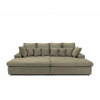 SOFA Arosa - Hellgrün, Holzwerkstoff/Textil (286/103/170cm) - Fun Möbel