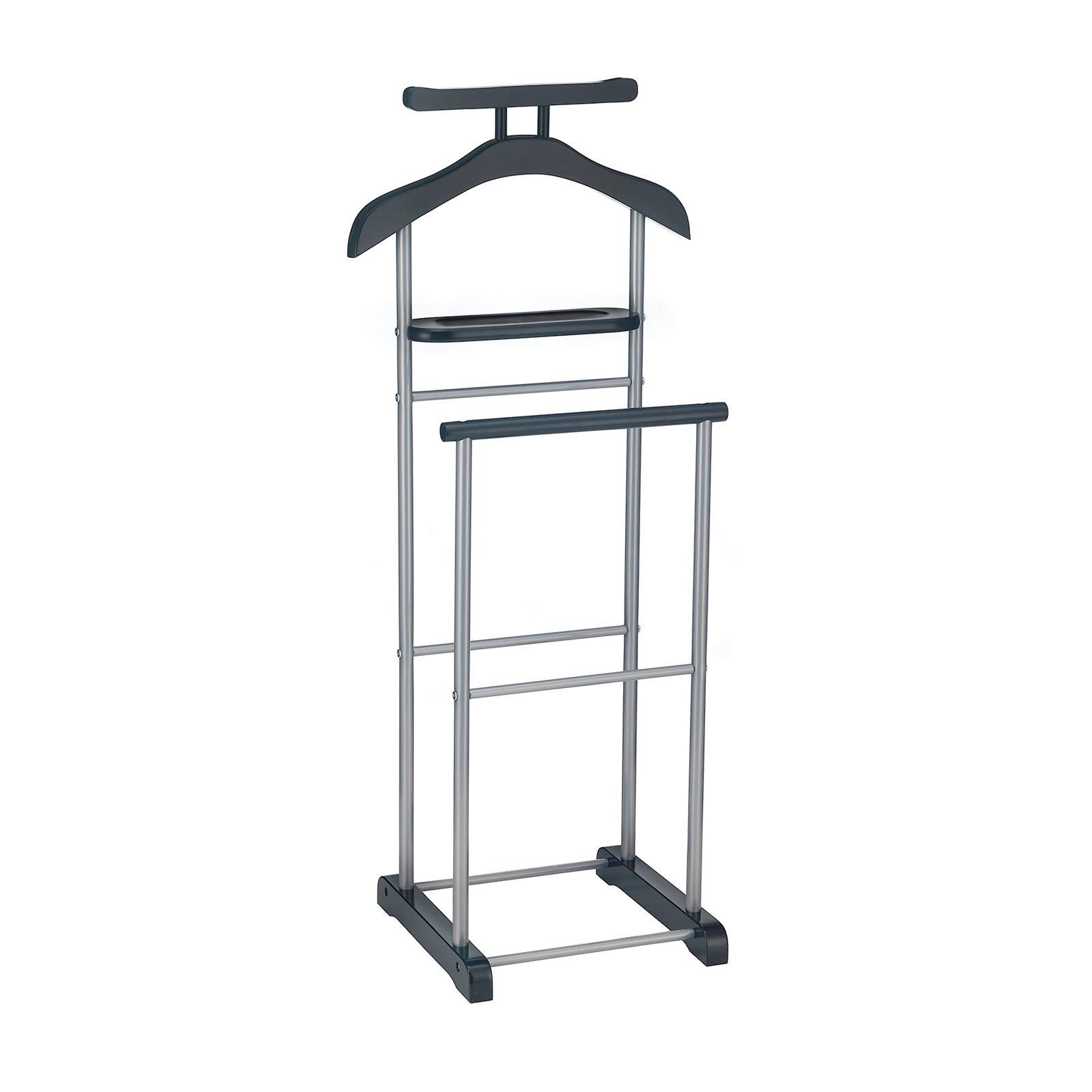 HERRENDIENER ASSAM schwarz - Schwarz, Metall (45/107/35cm) - CARO-Möbel