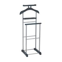 HERRENDIENER ASSAM schwarz - Schwarz, Metall (45/107/35cm) - CARO-Möbel