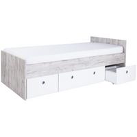 JUGENDBETT Bente 120 x 200 cm - Eichefarben/Weiß, Holzwerkstoff (120/200cm) - arthur berndt