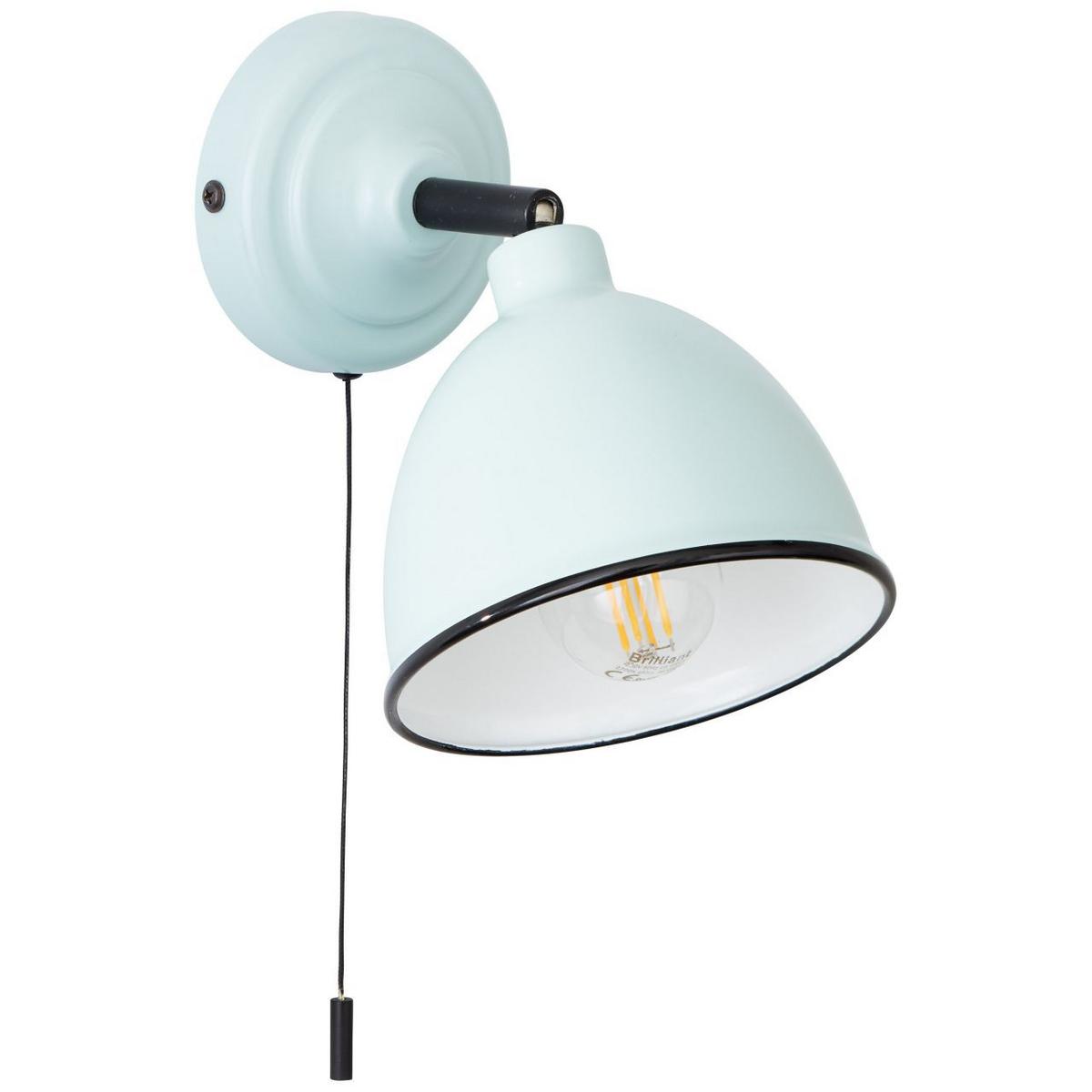 WANDLEUCHTE Telio 97002/40 - Chromfarben/Hellblau, Metall (12.5/12.5/19.5cm) - Brilliant