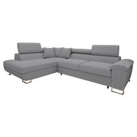ECKSOFA Cotere Cord, Seite: Links - Hellgrau, Holz/Textil (270/202cm) - MIRJAN24