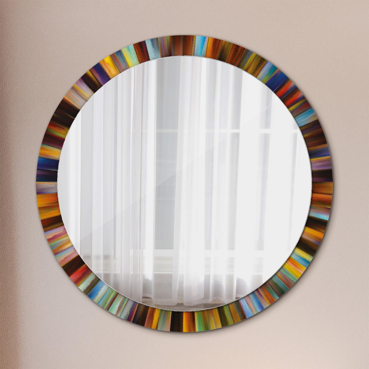 SPIEGEL Ø100 cm Rund mit Aufdruck - Multicolor, Glas (100/100/0.4cm) - TULUP