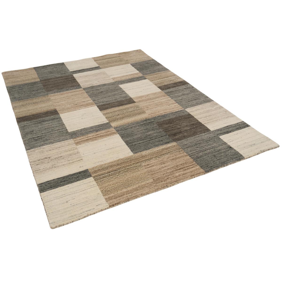NATUR WOLLE TEPPICH GABBEH ESTA - Naturfarben, Textil (90/160cm) - Pergamon