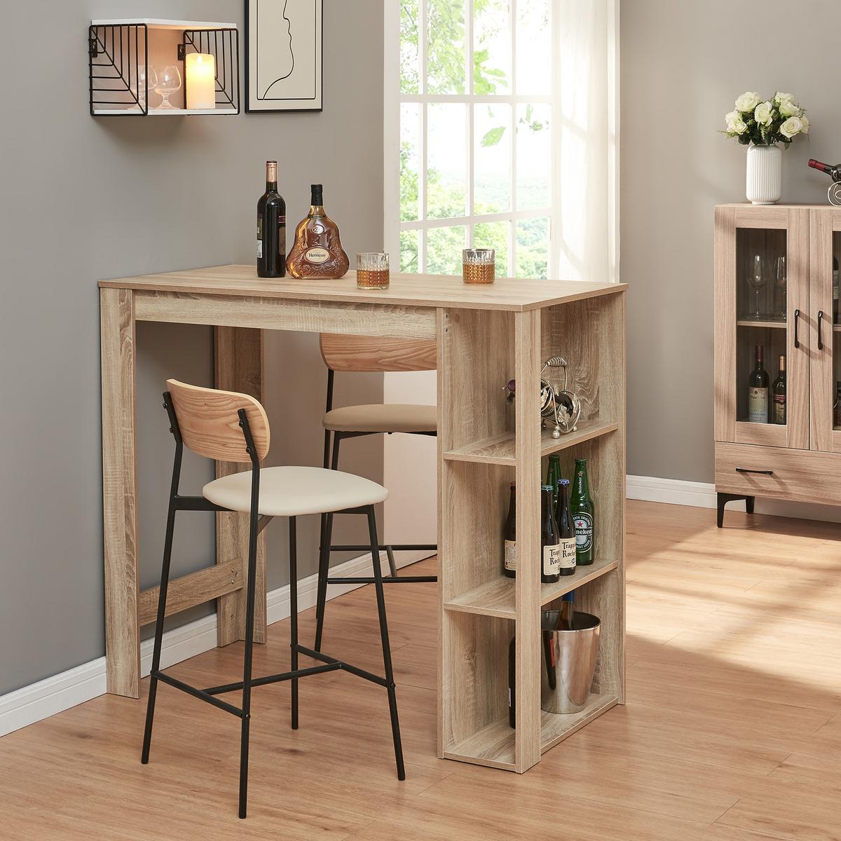 BARTISCH Danderyd - Eichefarben, Holzwerkstoff (60/120/105.5cm) - [en.casa]