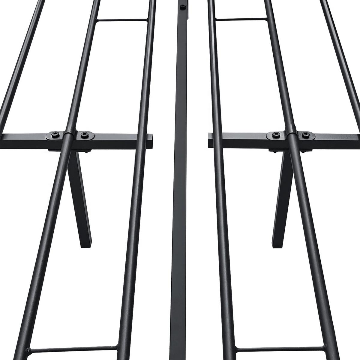 METALLBETT Laos - Schwarz, Metall (160/200cm) - [en.casa]