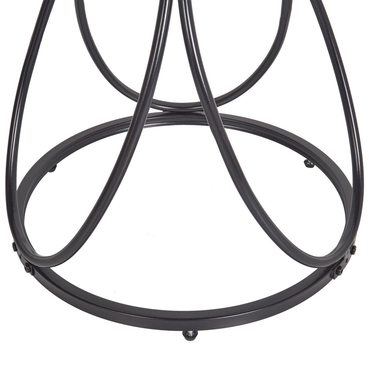 GARDEROBENSTÄNDER Metall schwarz 160 cm Walters - Schwarz, Metall (42/160/42cm) - Beliani
