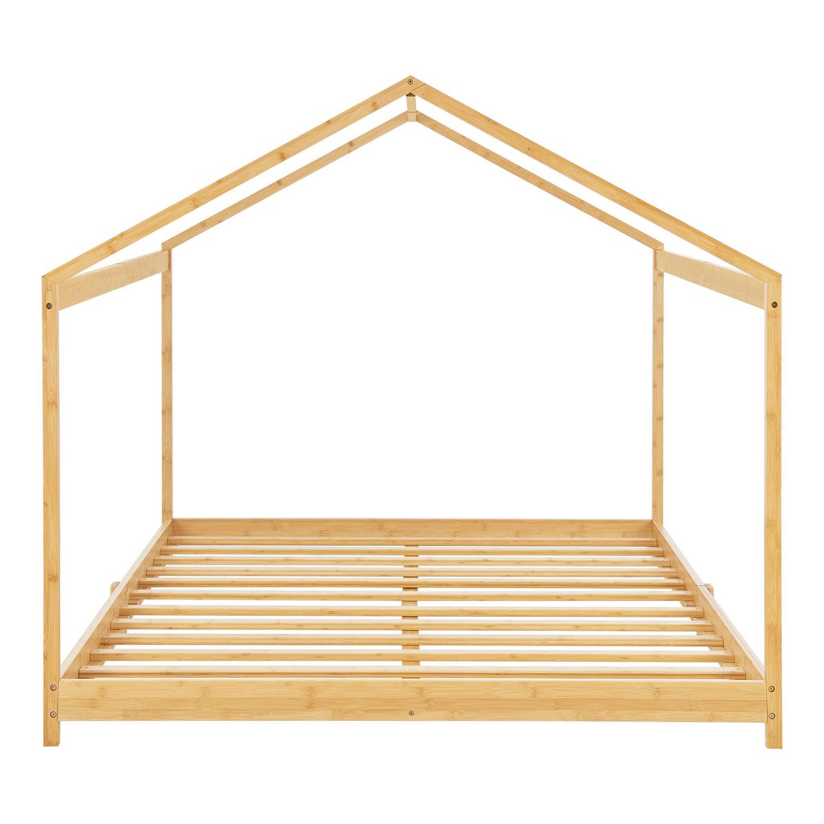 HAUSBETT Vindafjord - Naturfarben, Holz (120/200cm) - [en.casa]