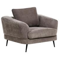 SESSEL Chenillegewebe Taupe Kjaer - Taupe, Textil (100/100/100cm) - Beliani
