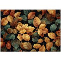 FOTOTAPETE Blätter Natur Bunt 250x175 cm - Multicolor, Papier (250/175cm) - Wallarena