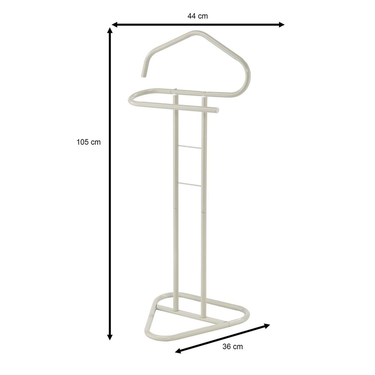 HERRENDIENER CAMILO beige - Beige, Metall (45/107/36cm) - IDIMEX