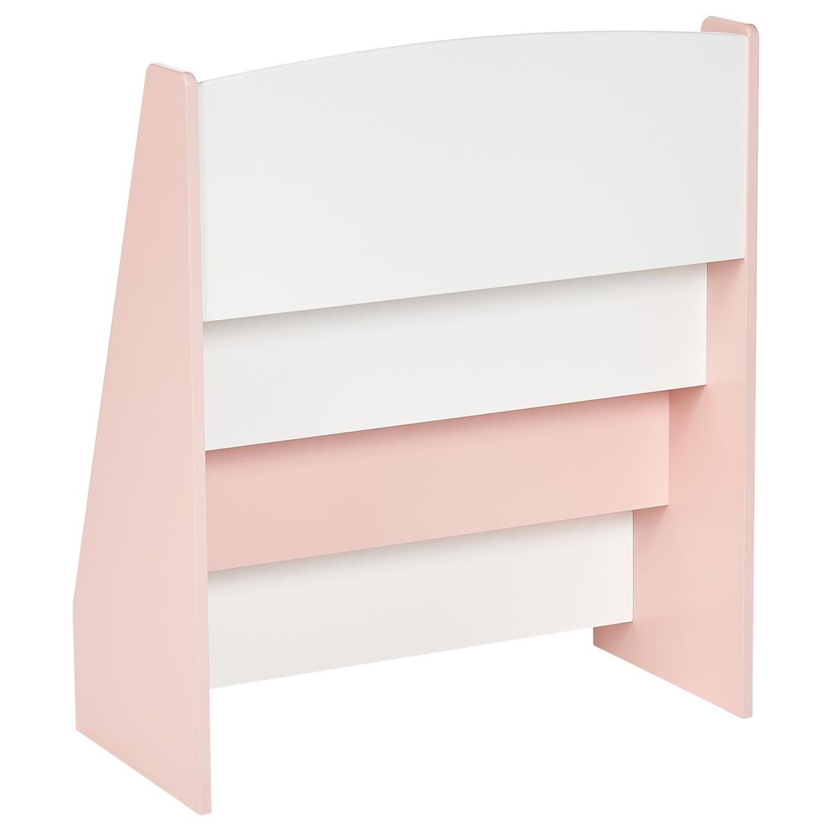 BÜCHERREGAL mit 4 Ebenen 70 cm Pastellrosa Liloet - Pink, Holzwerkstoff (61/70/30cm) - Beliani