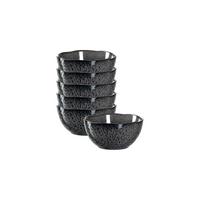 SCHALEN Matera anthrazit ø 12.0 cm 6er Set - Grau, Keramik (12cm) - Leonardo Living