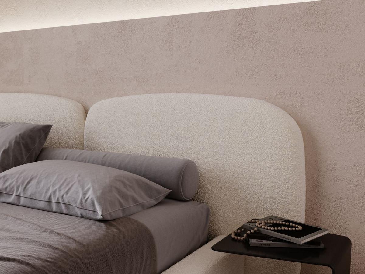 POLSTERBETT Palermo 180x200 Creme - Creme, Textil (180/200cm) - Graingold
