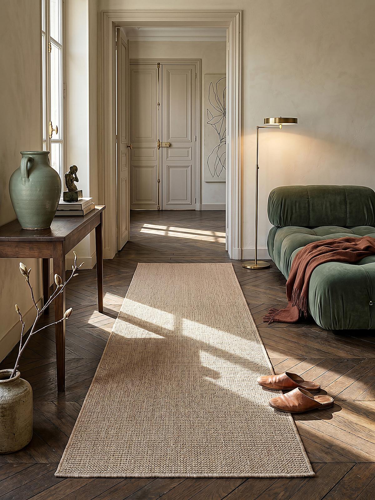 TEPPICHLÄUFER Uni TOCE Polypropylen Natur 80 x 150 cm - Beige, Textil (80/150cm) - KADIMA DESIGN