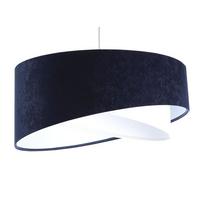 HÄNGELEUCHTE Blau 50/23 cm - Weiß, Kunststoff (50/1/23cm) - ONZENO