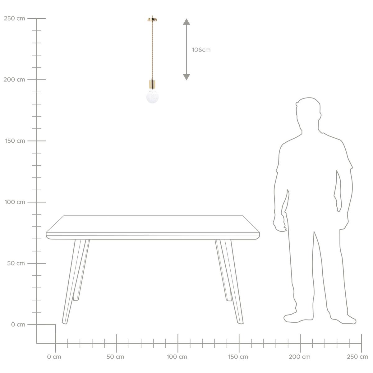 HÄNGELAMPE 2er-Set Anza 13/13/129 cm - Transparent, Glas (13/13/129cm) - Beliani
