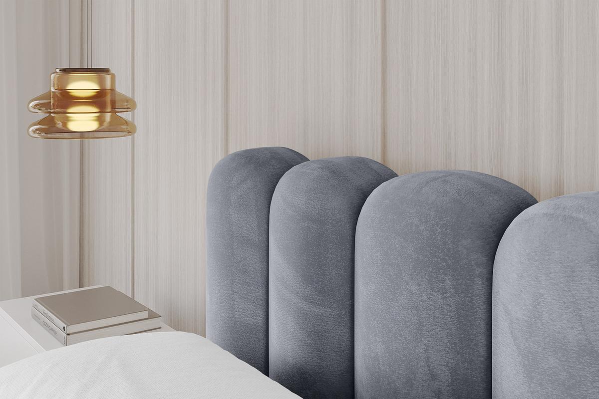 POLSTERBETT mit Bettkasten und Lattenrost, Boxbett ohne Matratze - SENA-v1 180x200 Grau - Grau, Holzwerkstoff/Textil (180/200cm) - ALTDECOR