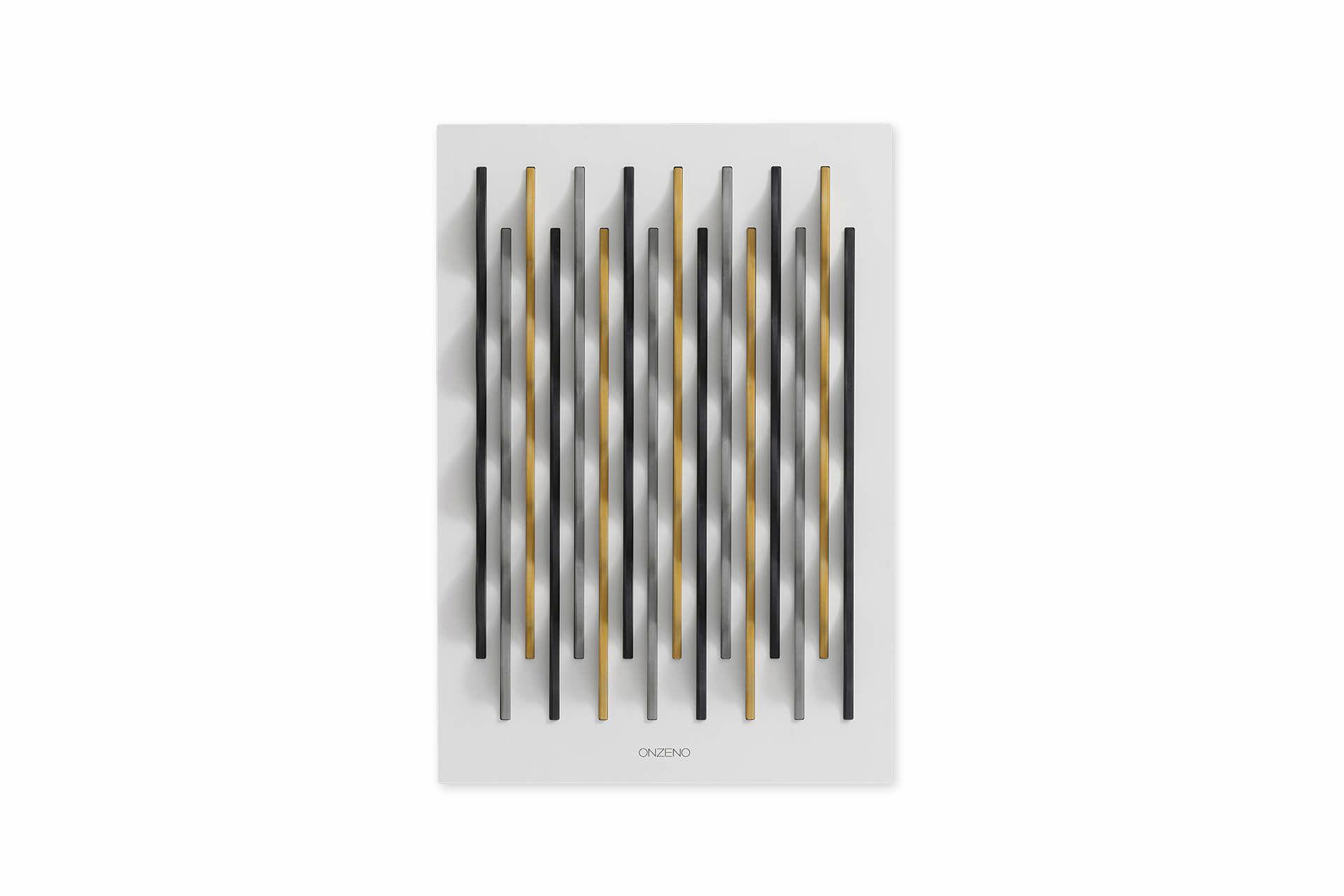 HOLZBILD Schwarz-Weiß 45/65 cm - Gelb/Schwarz, Holz (5.46/65cm) - KUNSTLOFT