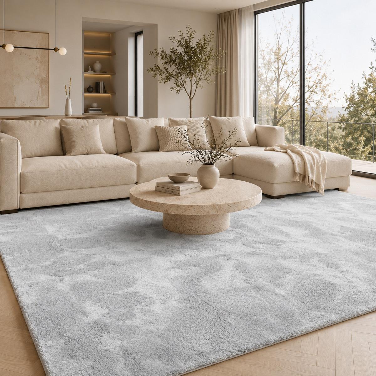 FELLTEPPICH SUPER SOFT PEARL - Grau, Textil (120/170cm) - Pergamon