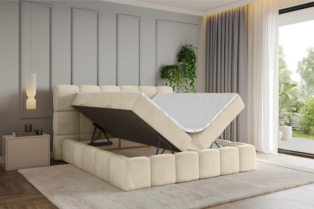 BOXBETT - AURI-H3 - 120x200 Beige Monolith - Sahara, Holzwerkstoff (120/200cm) - ALTDECOR