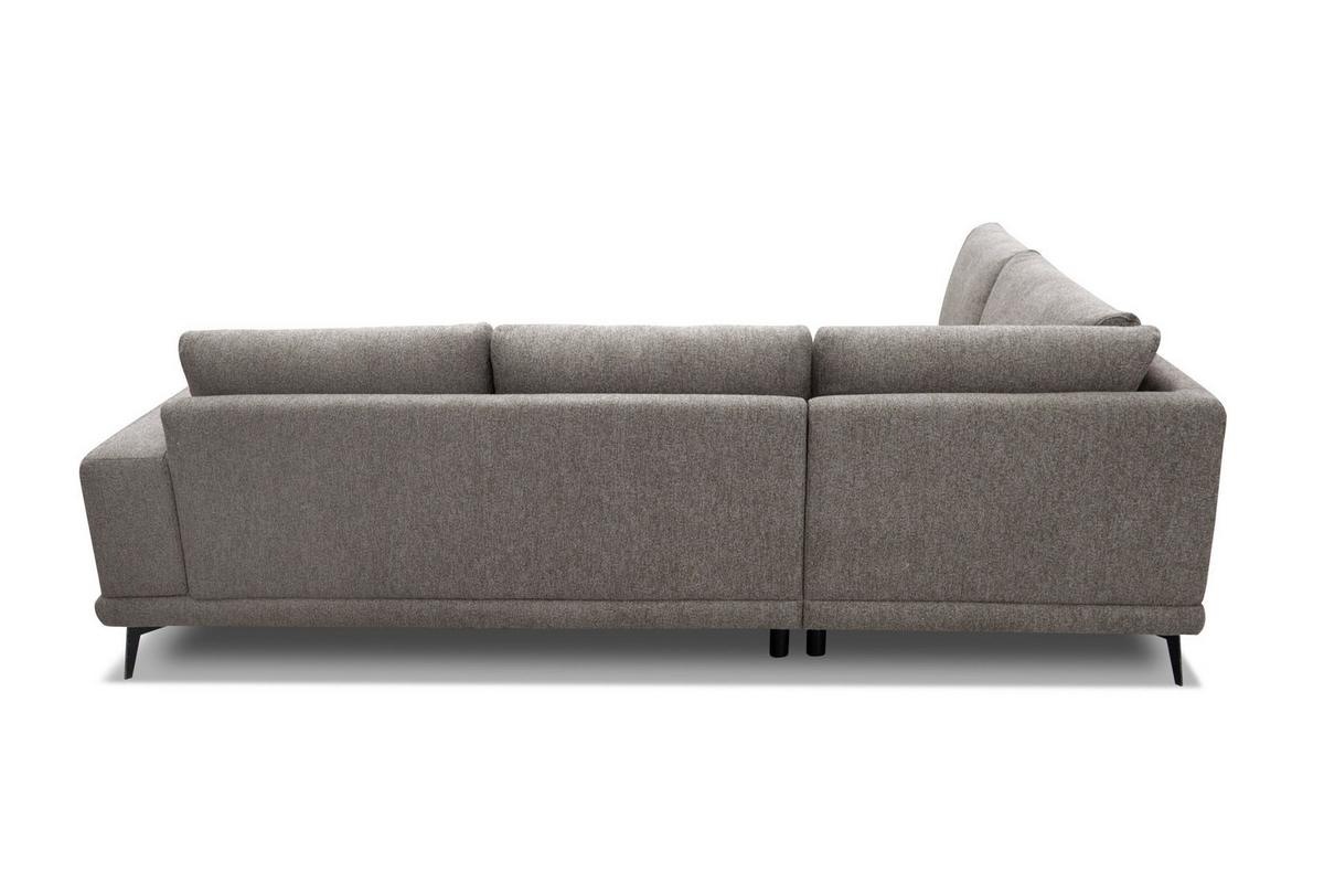 ECKSOFA MEDIOLANE 5-Sitzer, taupe - Taupe, Holzwerkstoff/Textil (219/282cm) - Wozimo