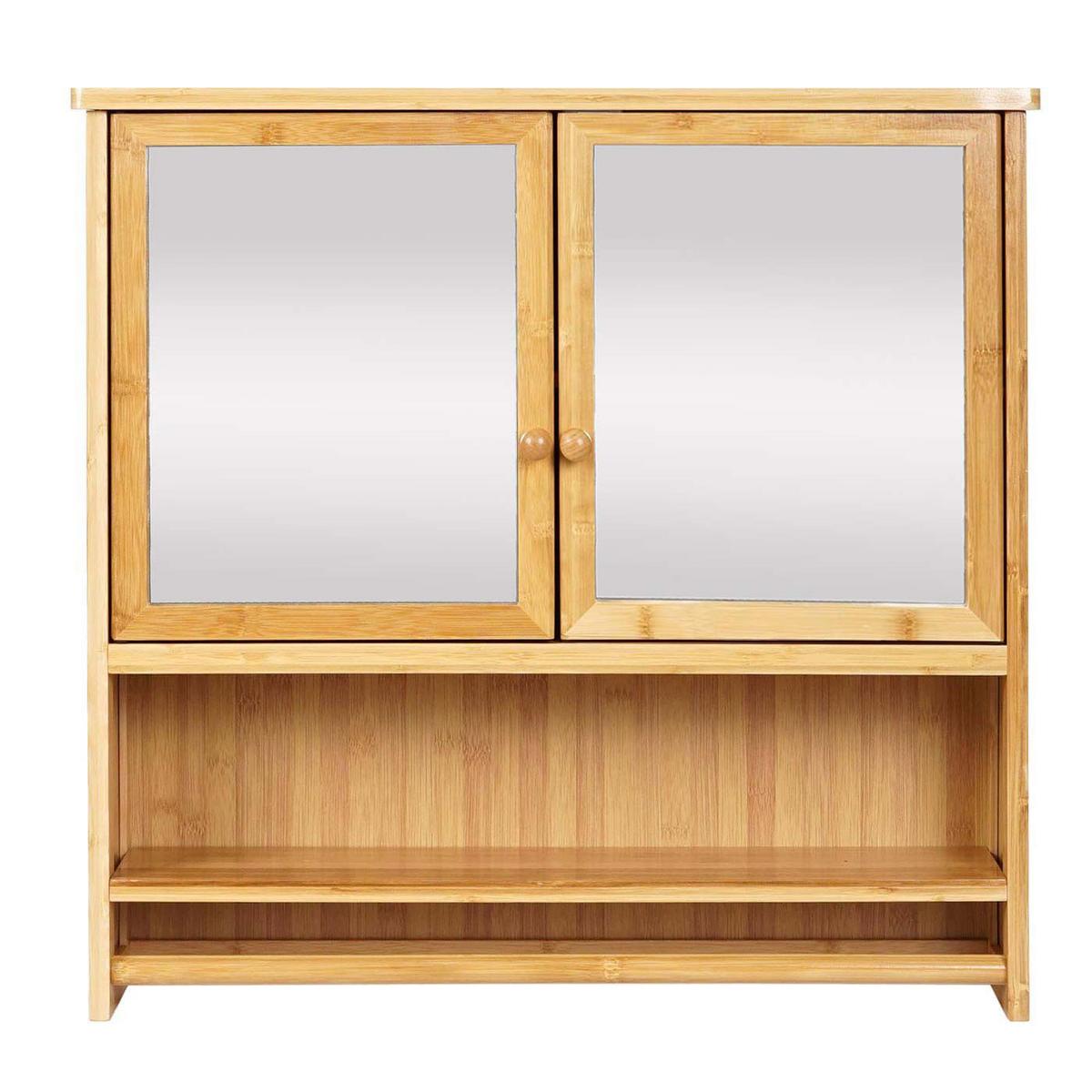 SPIEGELSCHRANK Braun - Braun, Holz (66/62/15cm) - MCW